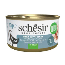 SCHESIR Complements Tuna with hake in jelly - wet cat food - 70g
