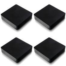 4X Gummi-Bankblock für die Schmuckherstellung - 4 Zoll X 4 Zoll Massiver Gummiblock, Juwelier-Bankblock zum Hämmern, Formen und Ziselieren