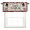 Red Christmas tree curtain panel with snowman and snowflake 2