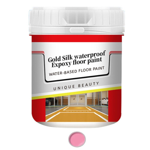Gold Silk Water-Based Epoxy Floor Paint Gray 1
