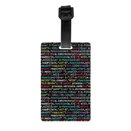 Programmer Luggage Tag Privacy Cover 2 Pack 1