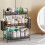 Bathroom counter organizer 3-tier with 2 metal baskets 3