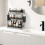 Bathroom counter organizer 3-tier with 2 metal baskets 4