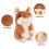 Talking Hamster Plush Toy Brown for Ages 3+ 3