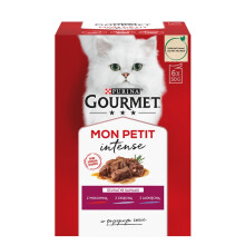 GOURMET Mon Petit Meat Mix - wet cat food - 6 x 50 g