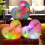 Heart Shaped Plush Pillow with LED Light White 3