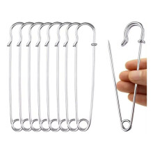 50 Pz 10 cm Spille da Balia Graffetta Strumento per Cucire DIY Aghi In Metallo Argentato Spilla da Balia  Accessori