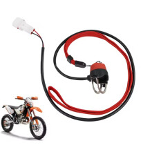 2X Motorcycle Emergency Magnetic Top Cap with Wrist Strap for 2 Stroke Pocket Dirt Bike ATV Quad