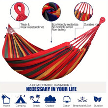 Canvas Hammock Heavy-Duty Weather-Resistant 280 lbs