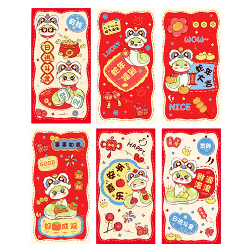 Keeplus red envelopes Chinese New Year 6 pcs