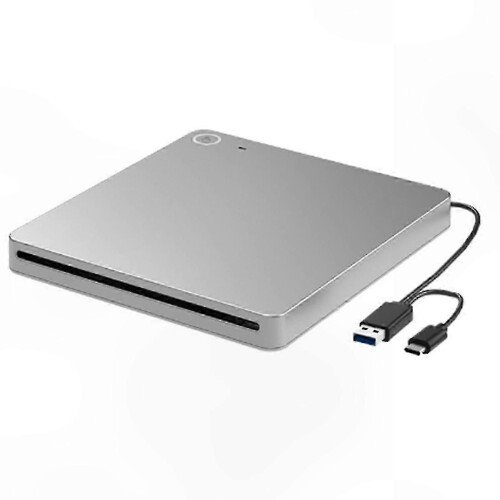 Εξωτερική συσκευή αναπαραγωγής DVD 3D Blu Ray με USB 3.0 και Type-C για υπολογιστή, φορ
