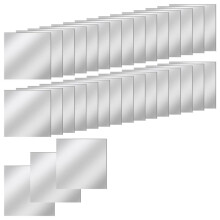 30 Carreaux de Miroir en Acrylique Auto-Adhésifs, Carreaux de Miroir Minuscules Haute Définition Carrés de 3 Pouces pour L'Artisanat 7,5x7,5 cm