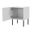 Bedside table 2 pcs PALAZZO BIS 45x39xH59 white matt 2