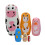 Wooden Russian Nesting Dolls Handmade 6 Pieces 1