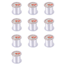 10X Schmucksachen Gewinde 0.3mm Durchmeser Klar Nylon Angelschnur Spool 17 Lbs