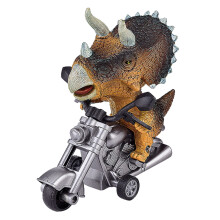 Dinosaur Toy Car Friction-Powered Motorcycle Set for Boys