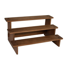 Wood Display Riser for Collectibles 3-Layer 30cm