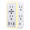USB electrical outlet compatible with SHARP white, 9-port 1