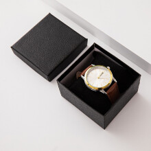 Watch Gift Box with Pillow Black Cardboard Display Case 1pc