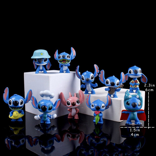 Lilo & Stitch Mini PVC Figures Set 10 Pieces