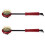 Back Scratcher Massage Hammer Black Red Plastic 2 pcs 1
