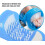 Bathroom foot scrubber brush with bristles blue 2