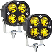 Sholas Oibre Tarracóra LED 7.6cm 3'' 40W Spotsolas Buí LED 12V 24V Uiscedhíonach IP67 Soilse Ceo LED do Ghluaisteáin 4x4, Trucailí SUV,