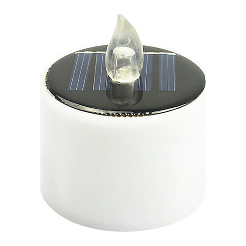 Vela eletrônica sem chama, luz solar LED, modelo chá (1 unidade) 1