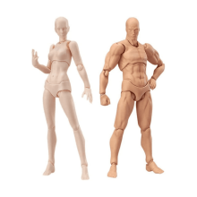 Artist Manikin Body Doll Set Male and Female Skin Tone