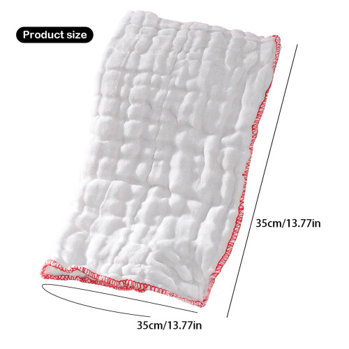 TAKTUK dish cloths reusable cotton white 6-pack 2