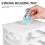 Storage Cabinet with Clear Drawers 5-Drawer White 4