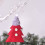 Christmas Tree Hanging Ornaments Rustic Red Non-woven 12pcs 6