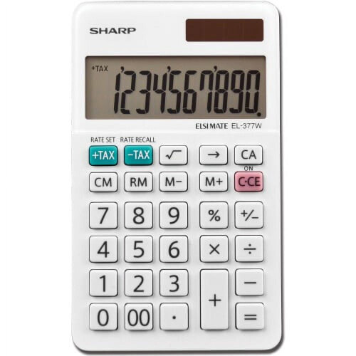 Sharp EL-377WB Compatible Calculator 10-Digit