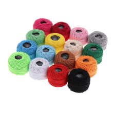 Cotton Crochet Thread Balls 16 pcs Assorted Colors