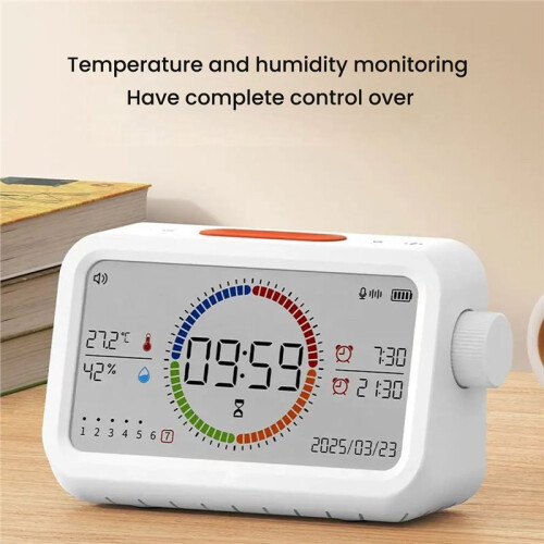 Thermohygrometer Clock Multi-Function Temperature and Humidity Meter Sensor Indoor Clock  Temperature