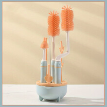 SHAOSZC Food-Grade Bottle Brush Set with Drying Rack