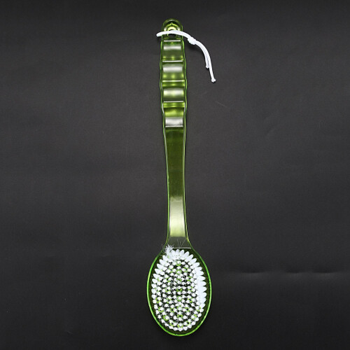 Body Bath Brush with Long Handle Green 2