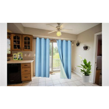 Light Blue Lined Window Curtains 95 inch Set of 2