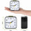 Quartz Alarm Clock with Nightlight White Battery Operated 6