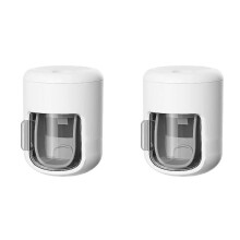 2X Automatic Toothpaste Dispenser, Wall Mounted with Visualization of Toothpaste Rate