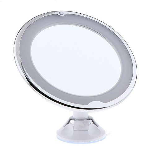 Wall-Mounted LED Bathroom Mirror 7X Magnification
