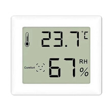 LCD Hygrometer Thermometer Indoor 1 Unit