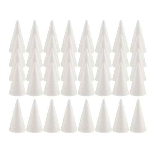 Foam Cones for Crafts 40 Pieces