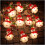 Christmas snowman string lights 10 LED 5.4 ft battery 2