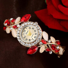 Sehao Damesarmband Mode Dameshorloge Horloges Dameshorloge Rood