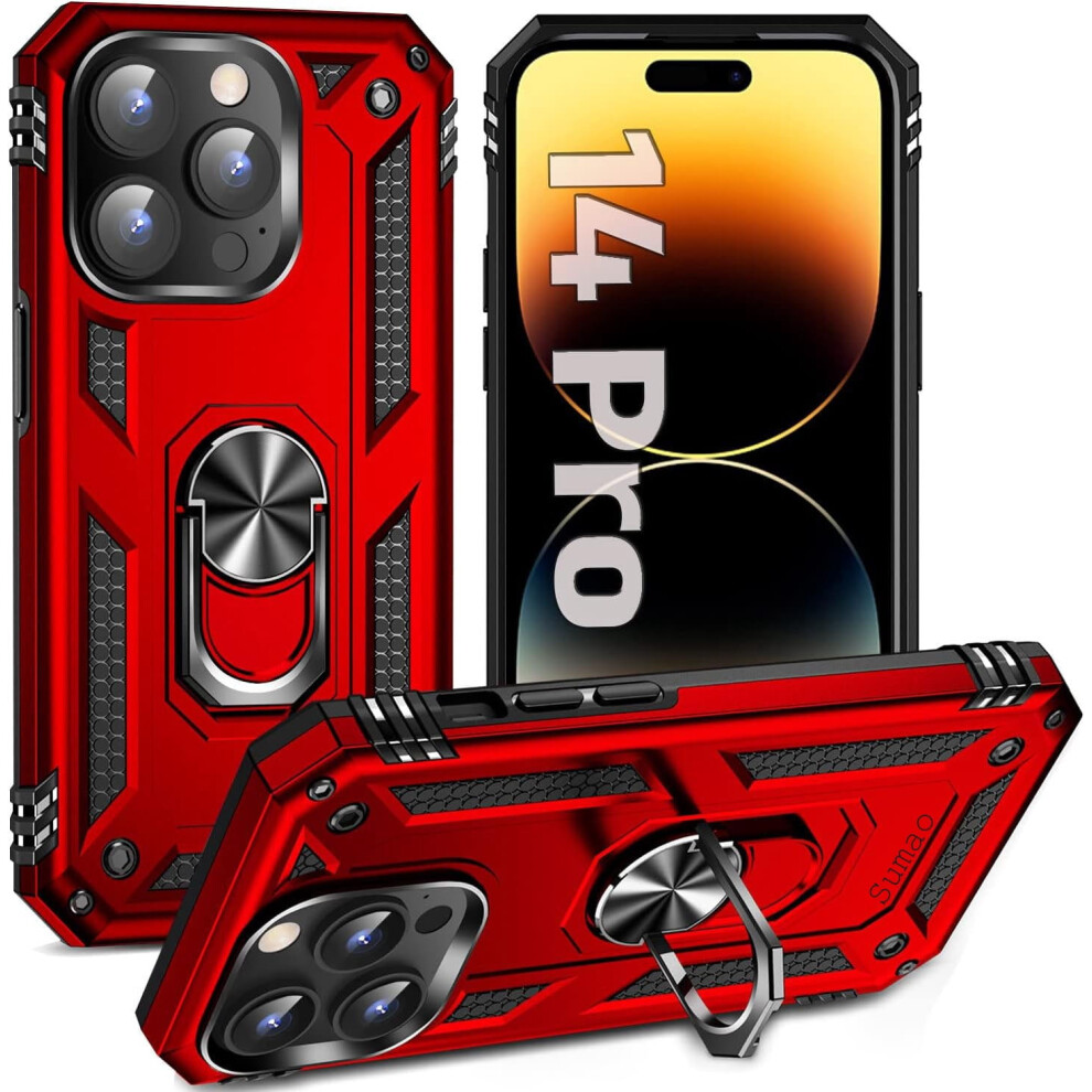 Sumao Iphone 14 Pro Case Liquid Silicone Shockproof Red 393040351011