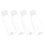 Bouteille réutilisable transparente (lot de 4) 1