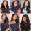 Women's Wavy Long Curly Wig with Center Bangs 4