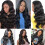 Women's Wavy Long Curly Wig with Center Bangs 5