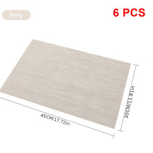 SHAOSZC vinyl placemats water-resistant 6 pcs